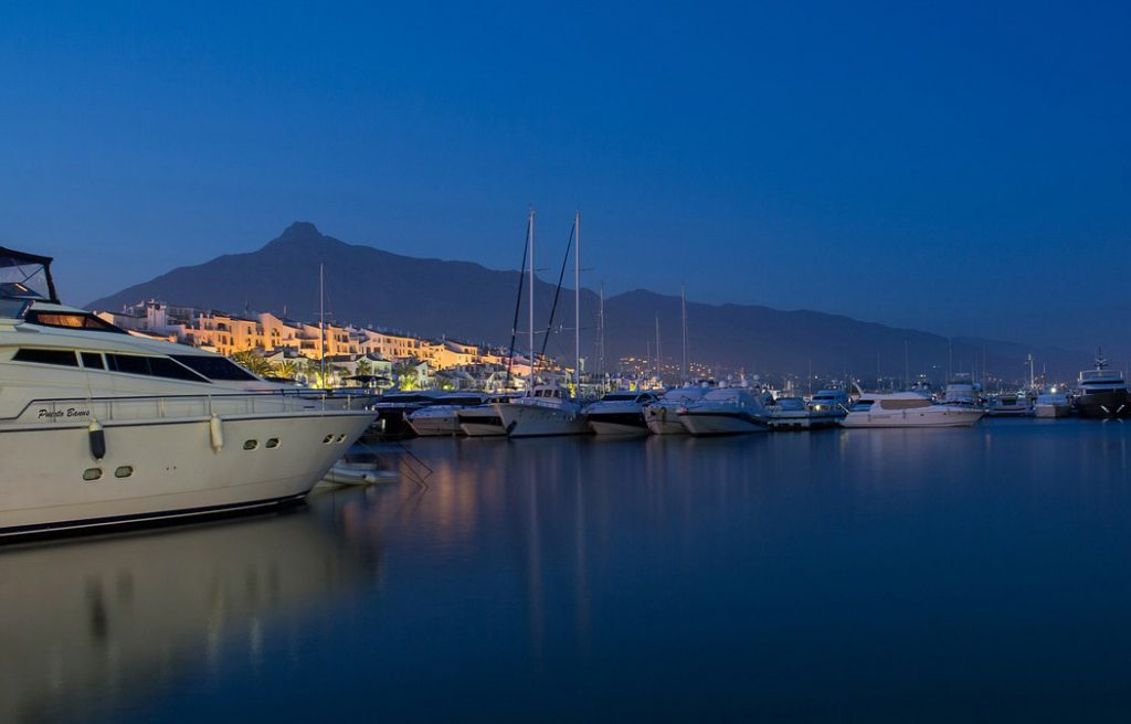 Buyers of Marbella property enjoy multiple picturesque marinas along the coast.