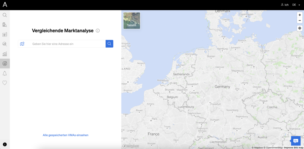 Geben Sie die Adresse der Immobilie ein, die Sie verkaufen oder vermieten möchten