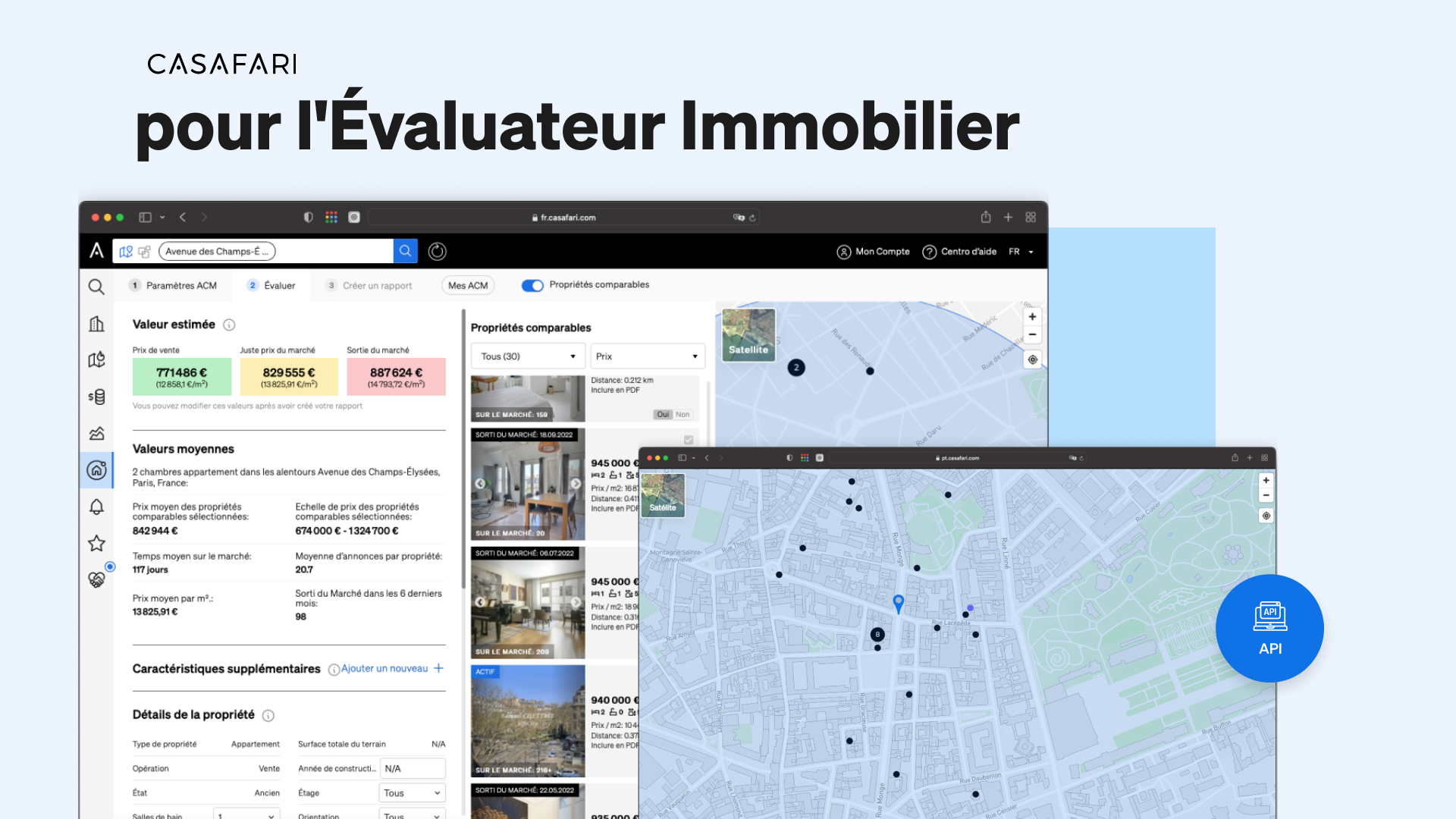 Les outils de CASAFARI pour l'évaluateur immobilier