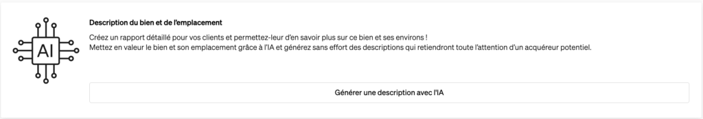 Création de descriptions automatisées pour les biens immobiliers dans le Recherche de Propriètès