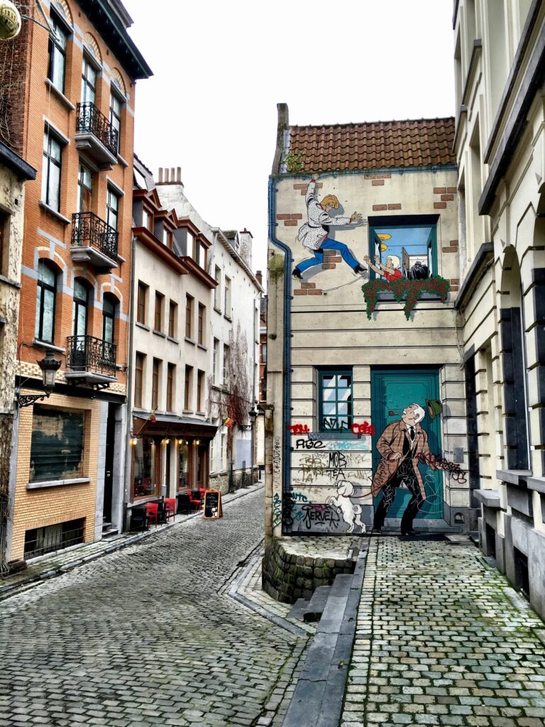 sur le Parcours de la bande dessinée, à Bruxelles
