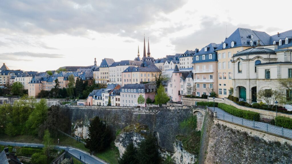 City centre of Luxembourg city, capital of Luxembourg